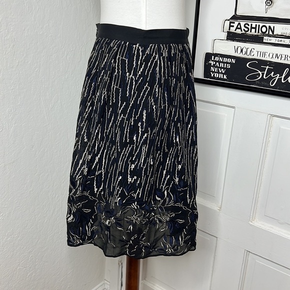 All Saints Philomena Sidney Embroidered Mini Skirt Size 6US - Picture 3 of 8